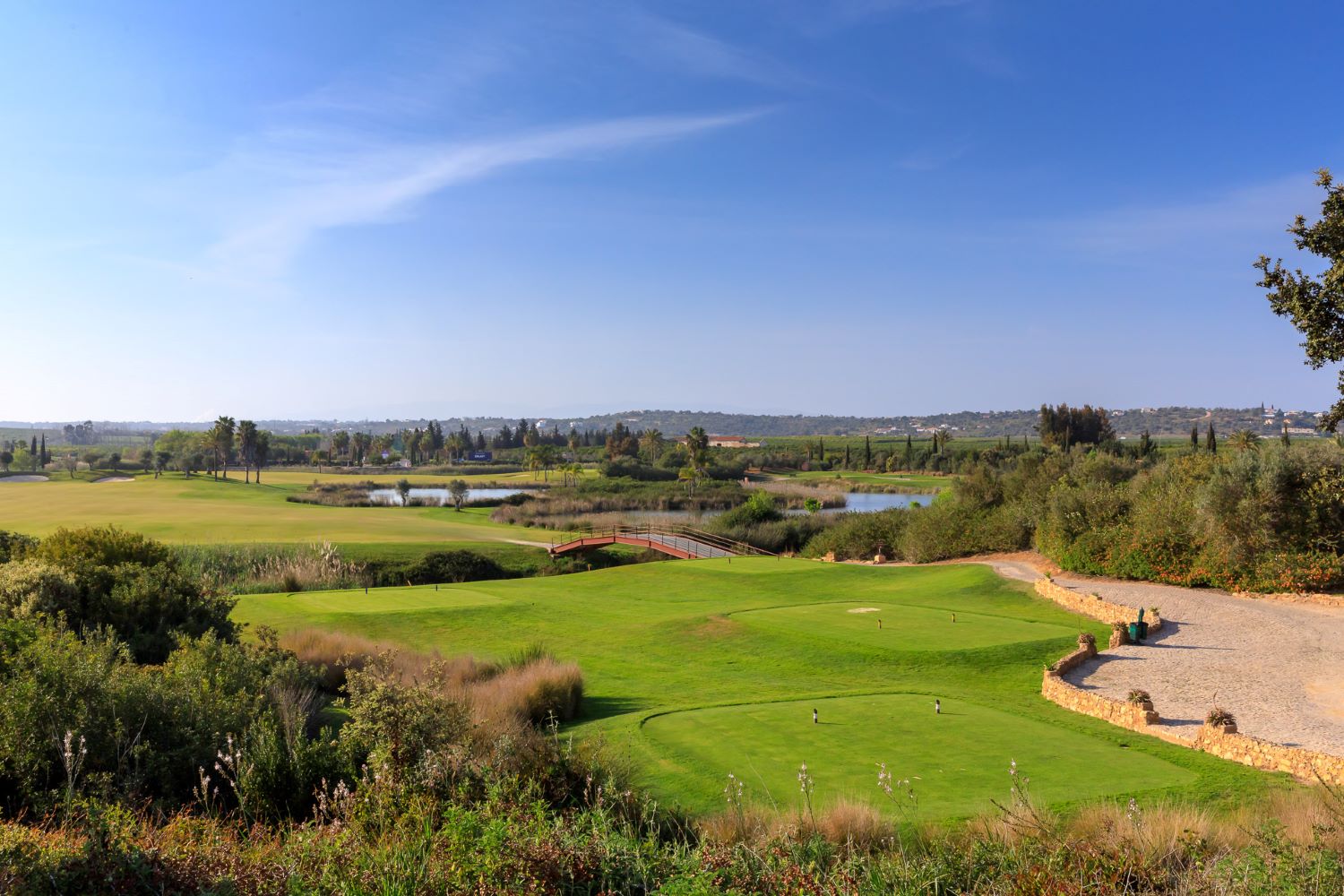 Faldo Course's fairways at Amendoeira Golf Resort
