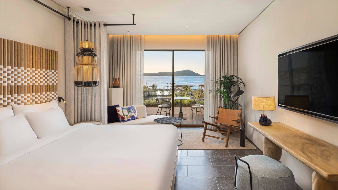 Standard bedroom at W Costa Navarino in Greece