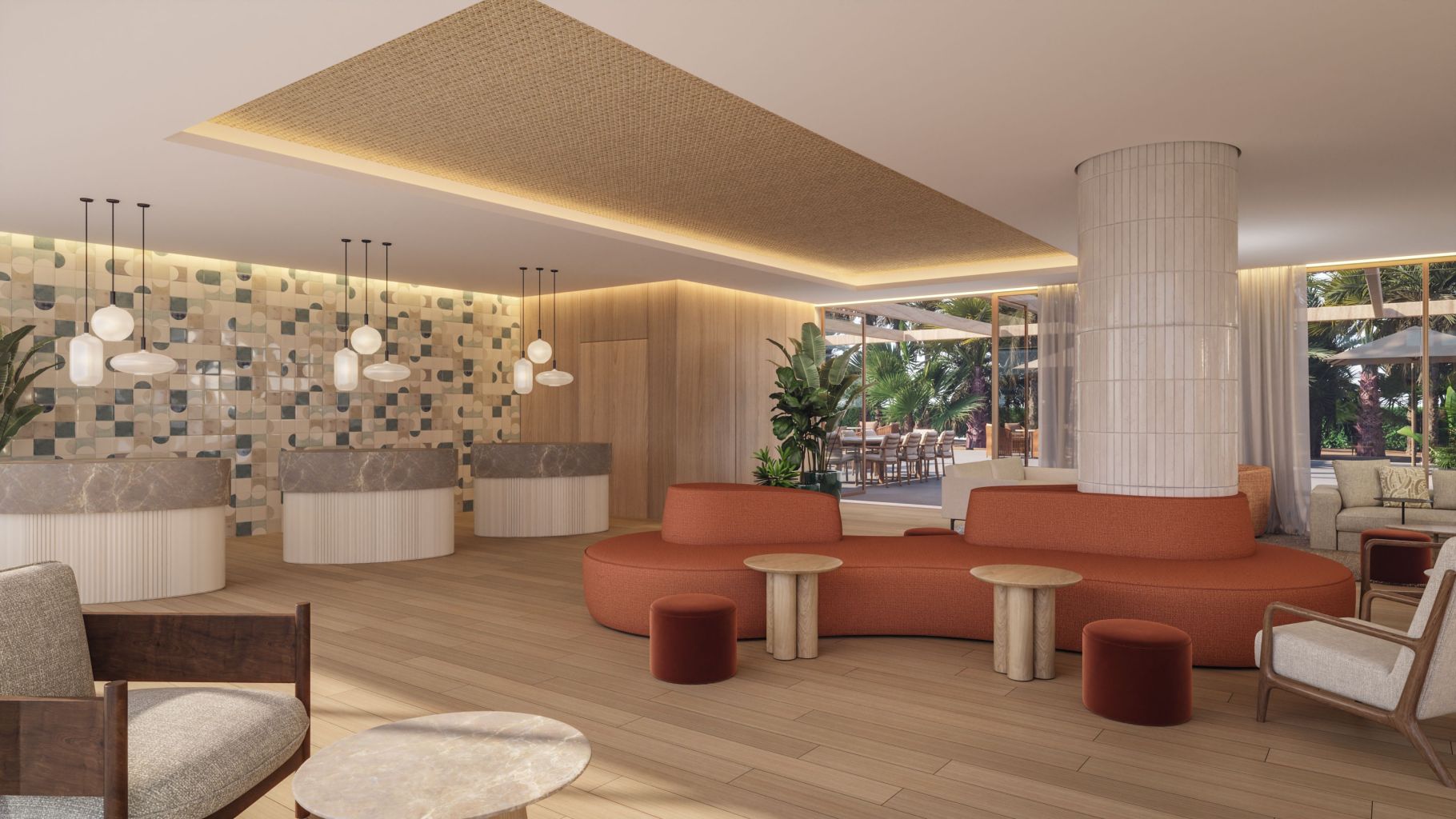 Lobby area at Marriott Residences Salgados Resort