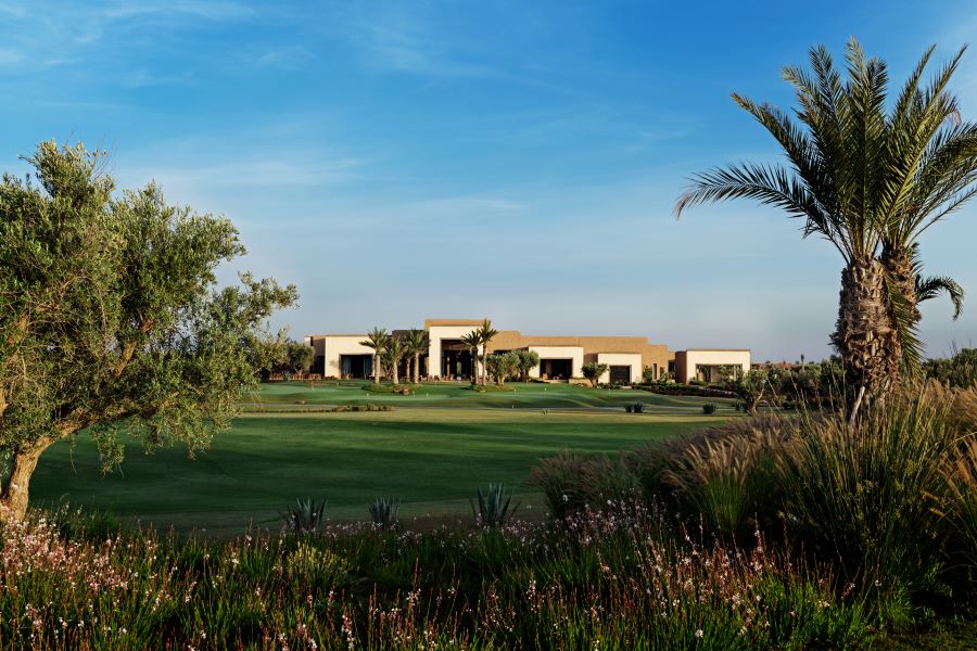 Club house in the distance at Fairmont Royal Palm Marrkech Golf And Country Club