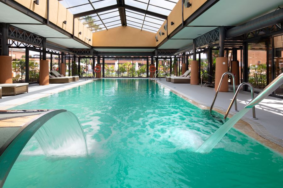 Indoor swimming pool in the Spa at DoubleTree by Hilton Islantilla Beach Golf Resort