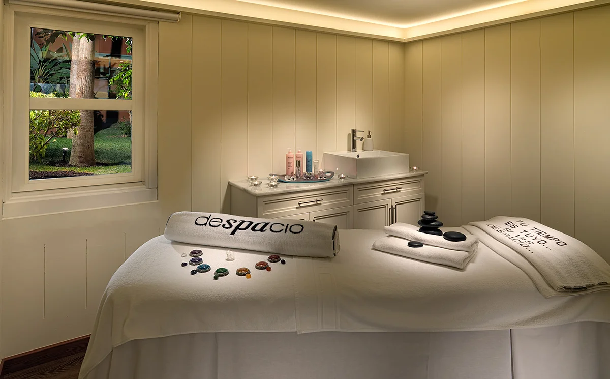 Treatment table and sink in the Spa at H10 Costa Adeje Palace