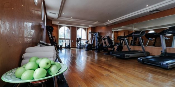 Gym with cardio equipment at Tikida Palace Golf