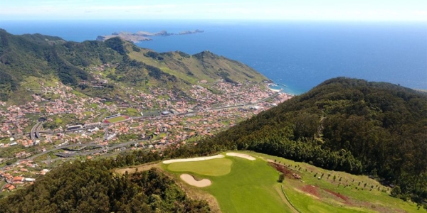 Clube de Golf Santos Da Serra overlooking Funchal in Mdeira