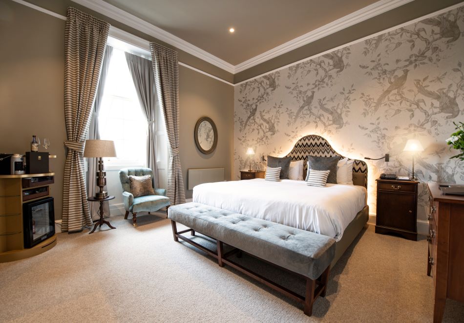 Deluxe room with double bed at Roxburgh Hotel And Golf Course in the Scottish Borders