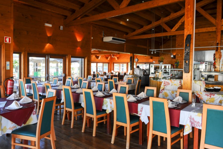 Restaurant seating at AP Adriana Beach Resort in Albufeira