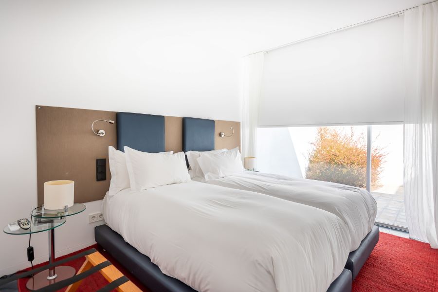 Bedroom at Bom Sucesso Resort near Obidos, Portugal