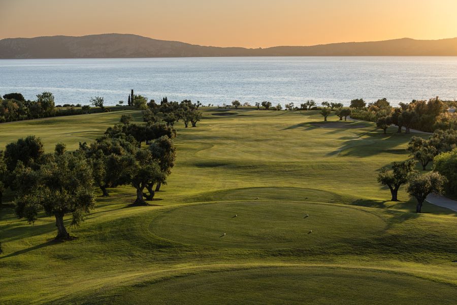 The fairway of The Bay Course at Costa Navarino resort in Greece