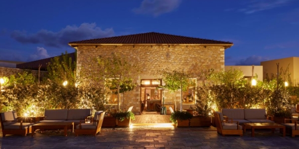Entrance to The Westin Costa Navarino in Greece