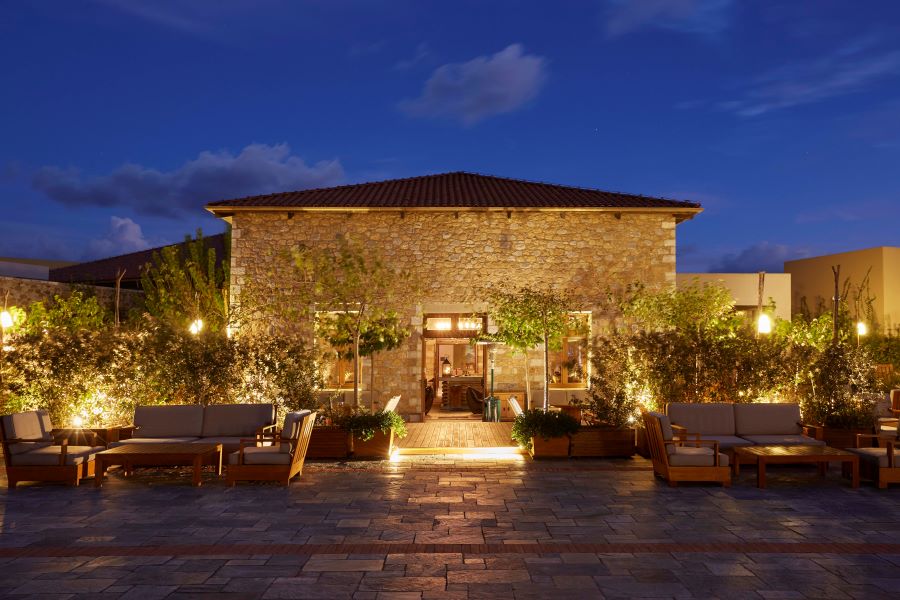 Entrance to The Westin Costa Navarino in Greece
