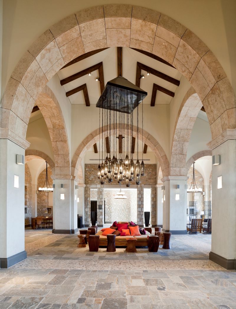 Large arches at Costa Navarino's The Westin Resort
