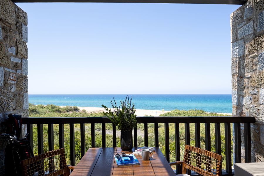 Balcony with sea view at The Westin Resort Costa Navarino