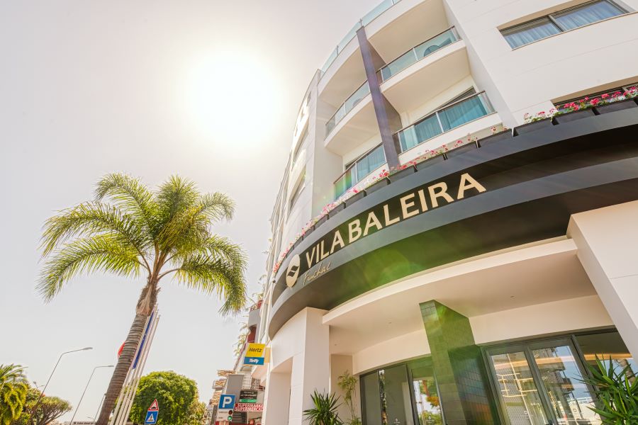 Sun shining over Vila Baleira Funchal in Madeira