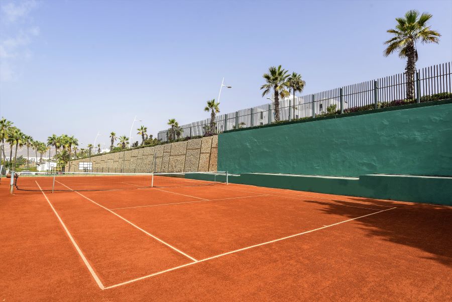Tennis court at Agadir Allegro resort in Morocco