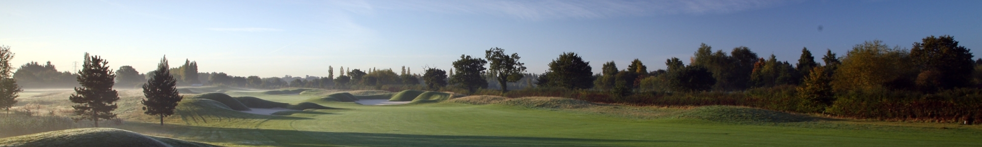 PGA national golf course in the UK photo in the early morning at sunrise
