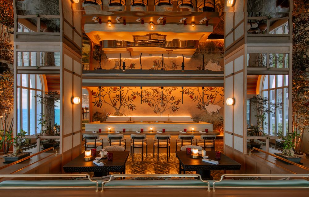 Lobby area at Shangri-La Le Touessrok in Mauritius