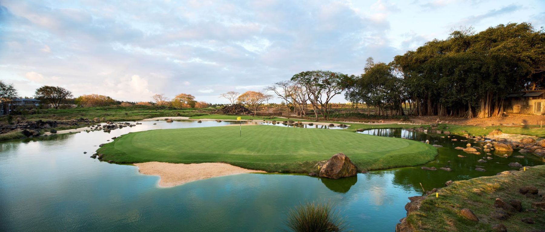 Lake on the course at Mont Choisy Le Golf in Mauritius