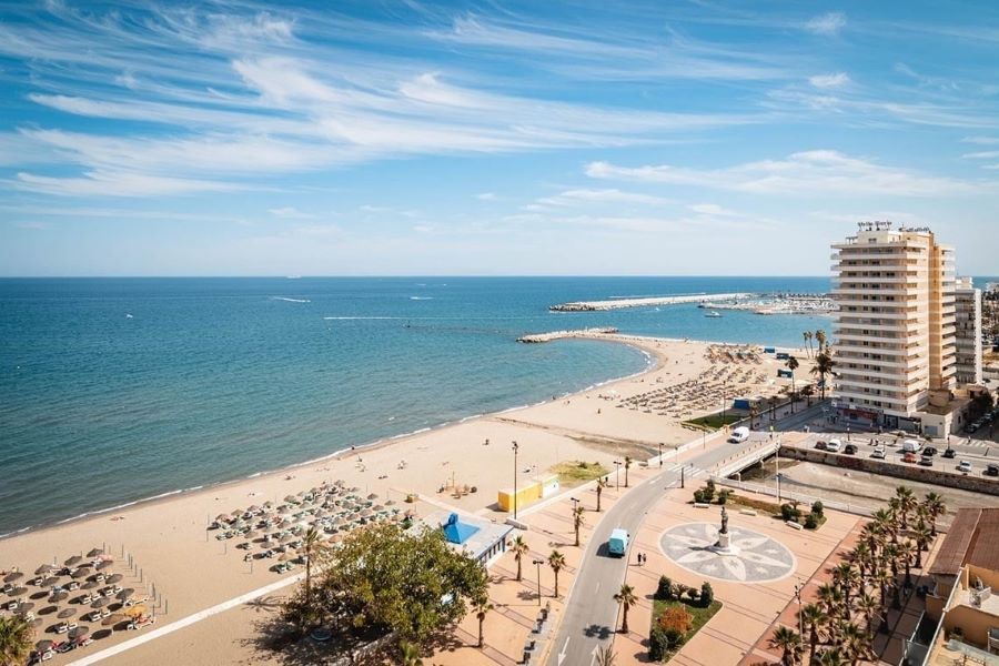 Views across Fuengirola from Hotel Angela in Spain