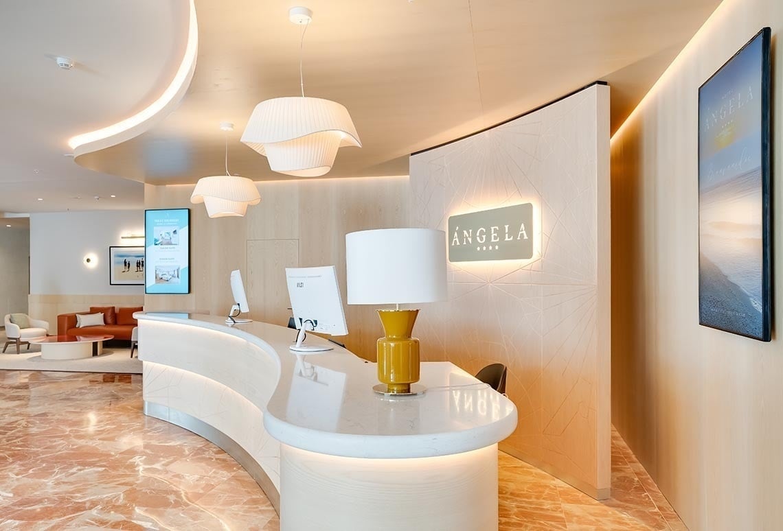 Reception at Hotel Angela in Costa Del Sol's Fuengirola