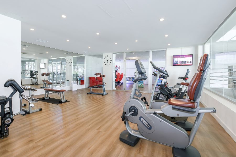 Gym in the hotel at Sol Puerto Marina