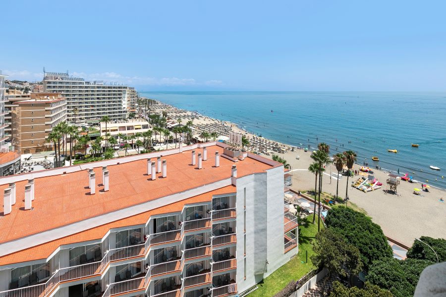 View from the top of the hotel of Torremolinos at Sol Puerto Marina