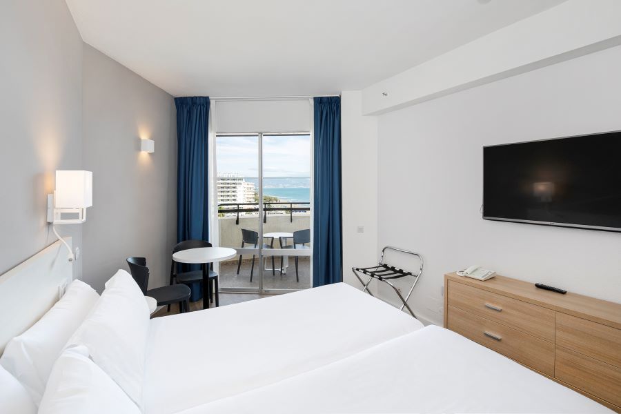 Sol Puerto Marina Torremolinos bedroom in the Costa Del Sol