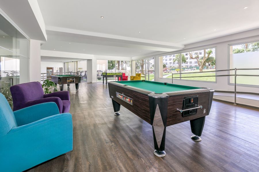 Pool table at Sol Puerto Marina