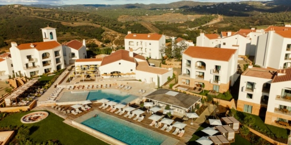 Overview of Viceroy at Ombria Algarve with the rolling hills in the background