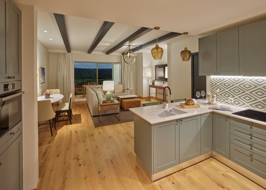 Kitchen area in suite at Viceroy at Ombria Algarve