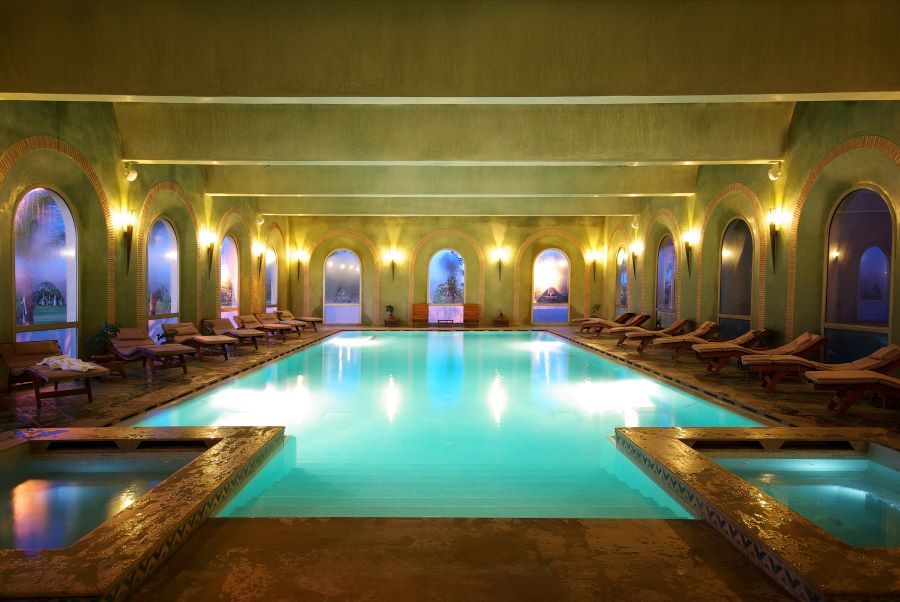 Indoor swimming pool at Pickalbatros Hotel Du Golf Palmeraie Marrakech