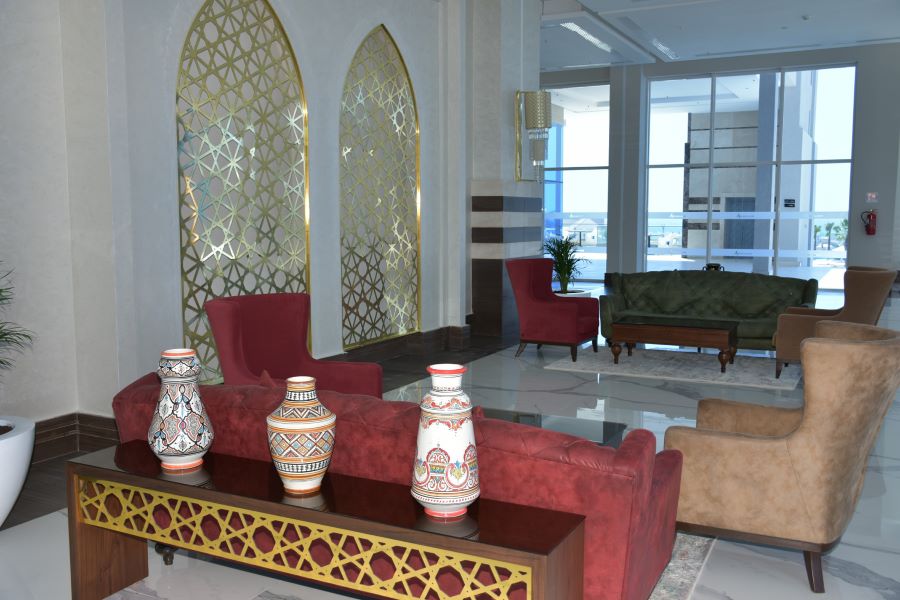 Lobby area at Pickalbratros White Beach Taghazout Resort