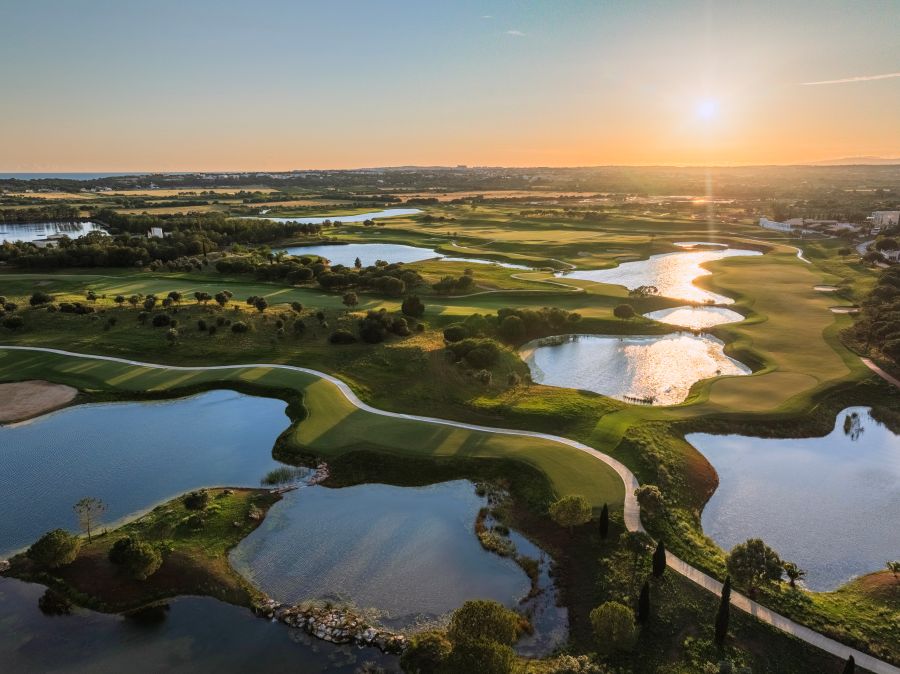 The Els Club Vilamoura at sunset