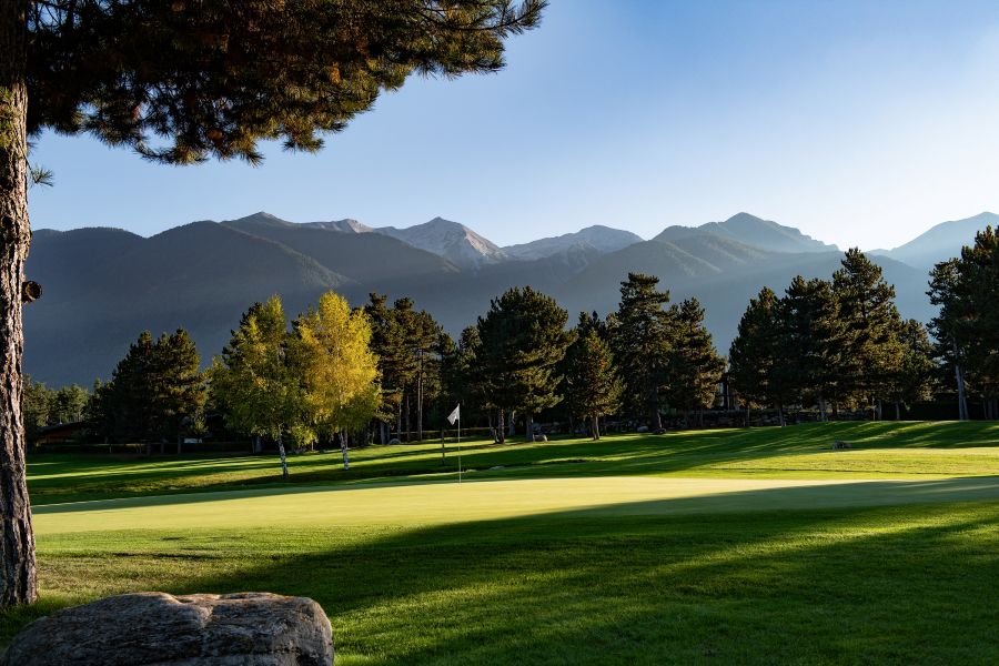 Flag on the green at Pirin Golf and Country Club