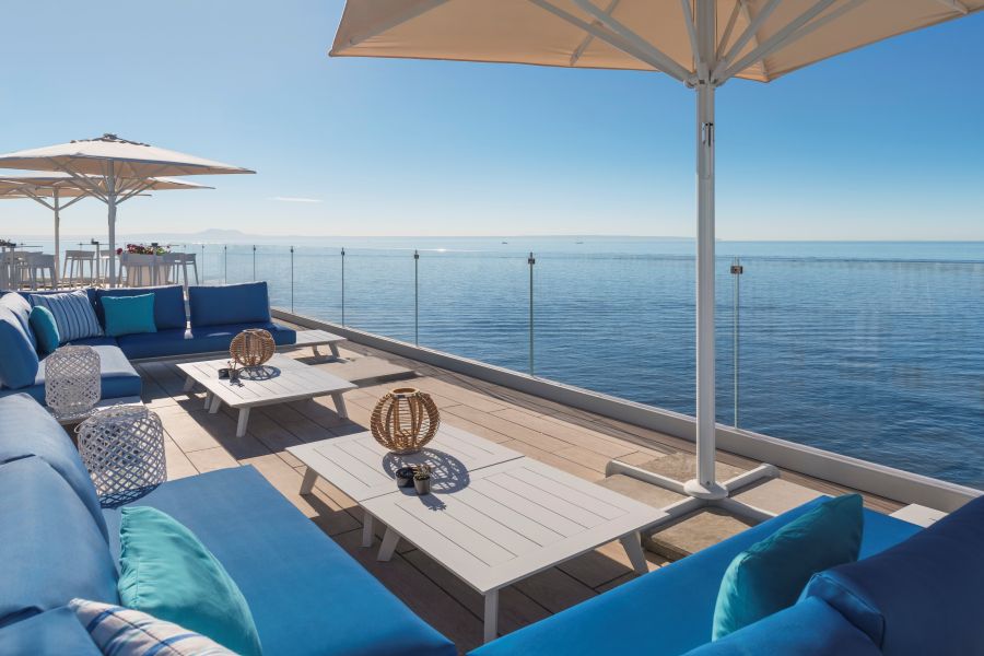 Sea views from the terrace at Elba Sunset Mallorca Thalasso Spa Hotel