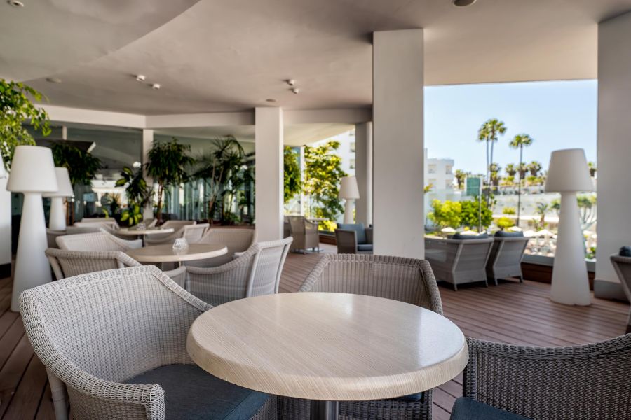 Outdoor seating at Spring Hotel Vulcano