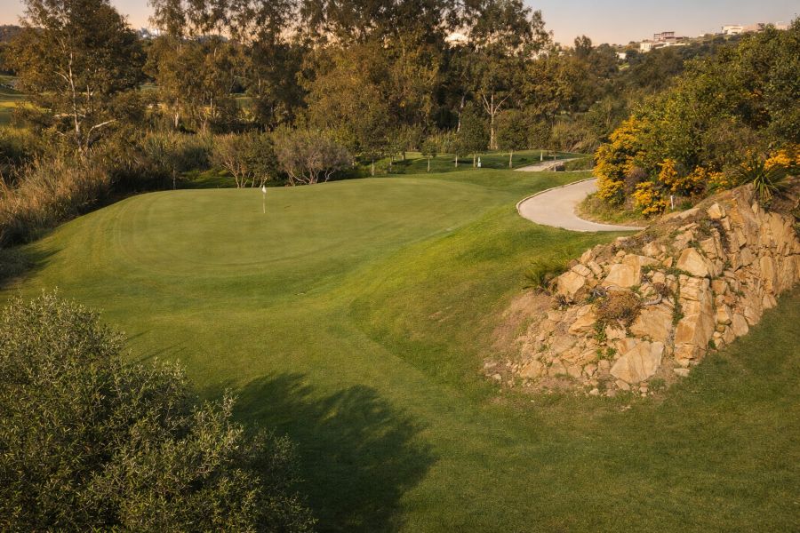 Fourth hole at Azata Golf course in Estepona, Costa Del Sol