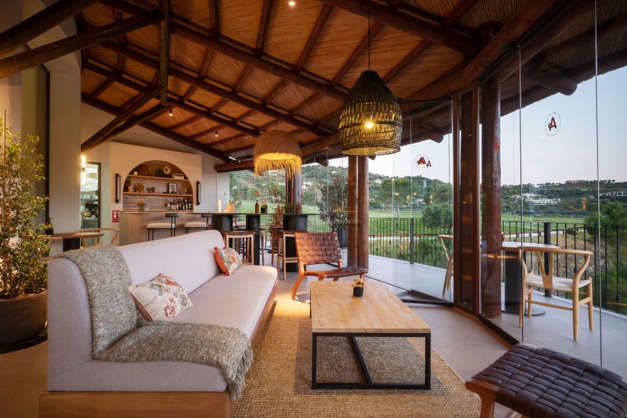Clubhouse overlooking the course at Zagaleta New Course