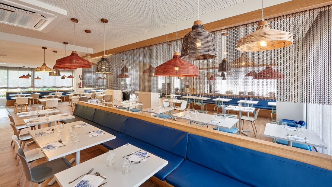 Buffet dining at Hotel Palmasol Benalmadena, Costa Del Sol